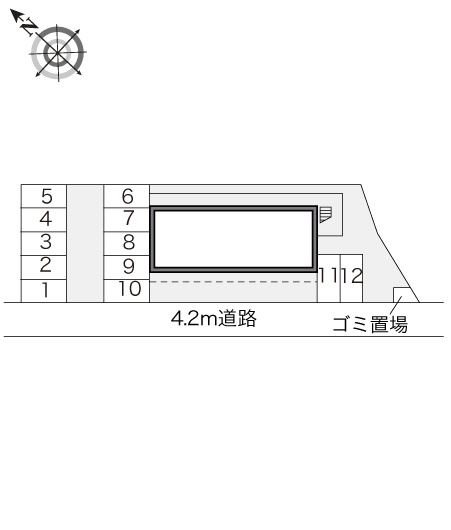 広島市佐伯区五日市中央５丁目の賃貸マンションの区画図|画像4