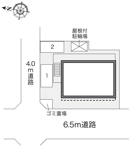 広島市西区己斐中３丁目のアパートの区画図|画像4