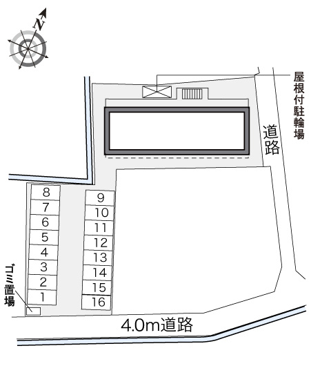 広島市佐伯区八幡３丁目のアパートの区画図|画像4