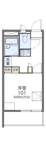 広島市佐伯区五日市６丁目の賃貸マンションの間取り|画像2