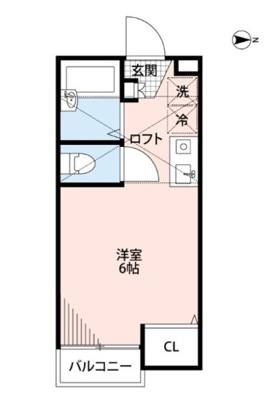 【間取り】 | ジェミニファースト | ロフト付き！1Kの間取りです！