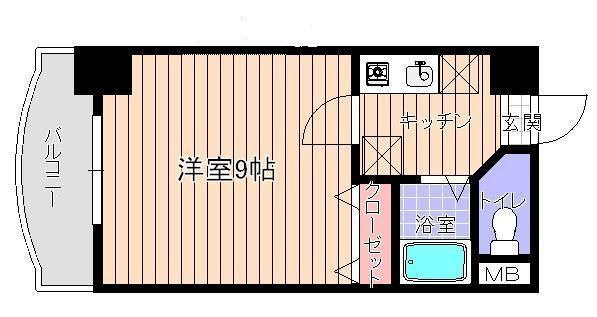 ラフィネ美野島の間取り