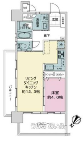 レーヴグランディ松山 那覇市松山1丁目の間取り