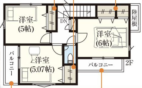 【仲介手数料無料】所沢市　若狭　全１棟　所沢市の新築住宅なら西武ハウジングの間取り