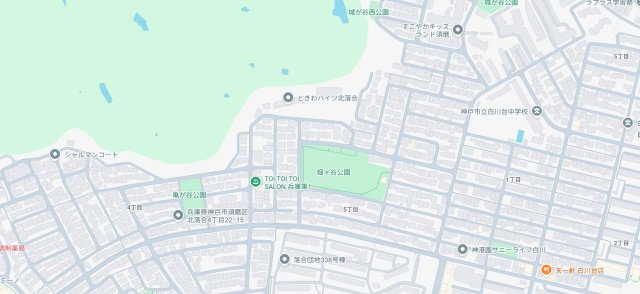 神戸市須磨区北落合　第3期　新築一戸建ての地図