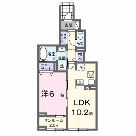 モーヴソレイユの間取り