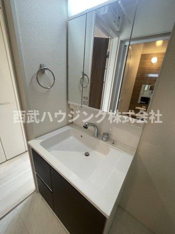 【仲介手数料無料】所沢市牛沼第３期全１棟　所沢市の新築住宅なら西武ハウジングの独立洗面台