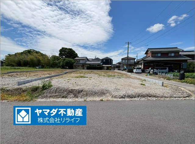リーブルガーデン　岐阜市尻毛の平屋　全2区画分譲の外観|「現地（2026年5月7日）撮影」						
■外観写真　
■ヤマダ不動産　株式会社リライフ　
