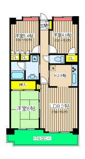【間取り】 | パークヒルズ横浜星川 | パークヒルズ横浜星川 間取り図面