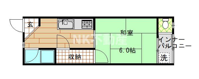 【間取り】 | 長栄寺第5コープ（河内永和賃貸） | 間取りです