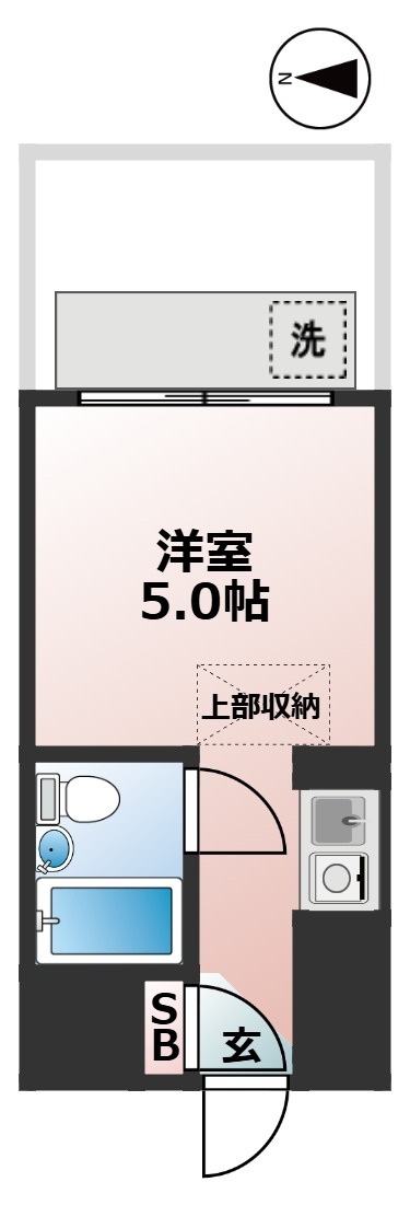 スカイコート駒沢第2　分譲　敷金0　礼金0　フリーレント1ヶ月の間取り