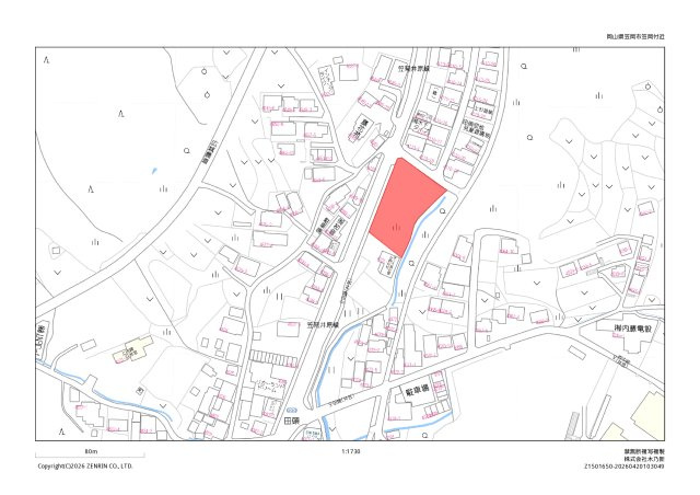 笠岡売地2の土地図