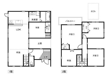 リフォ済み即入居可　大久保町大久保町　築21年の間取り