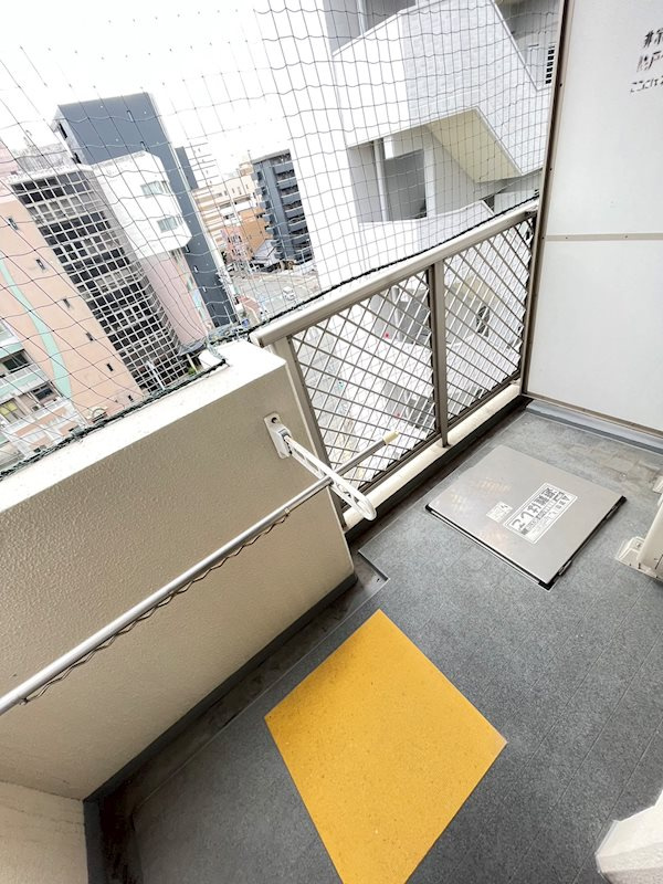 コンフォートスペース箱崎のバルコニー