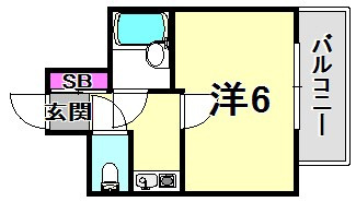 ホワイエ甲子園の間取り