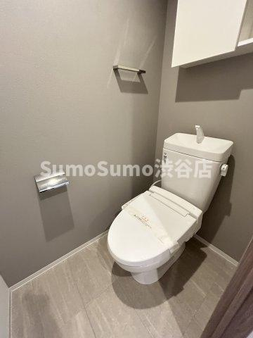 デュークハウス目黒のトイレ|落ち着いた色調のトイレです