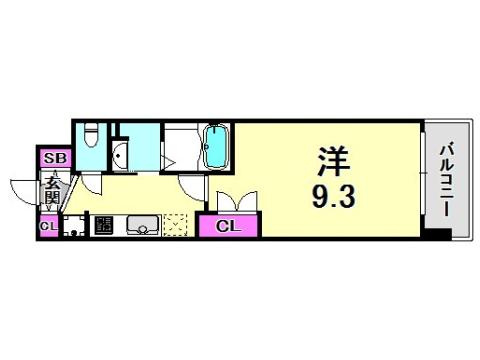 アルファレガロ神戸WESTの間取り