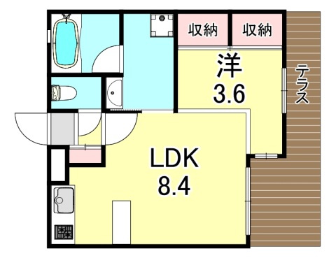 ワコーレヴィータ須磨浦通の間取り