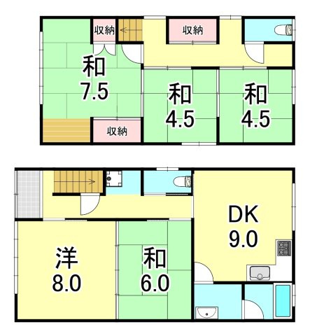 大同町５丁目貸家の間取り