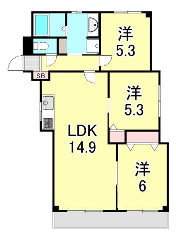 クレストヒル芦屋の間取り