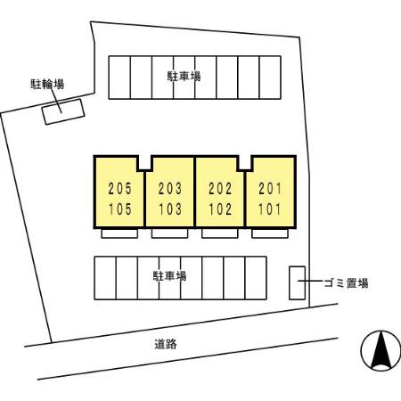 クレールコートまるこうの区画図