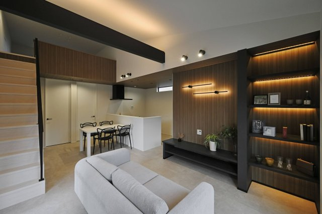 大津市大江4丁目　平屋新築建売の居間・リビング