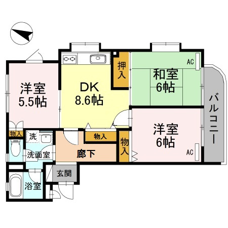 パークスⅡの間取り