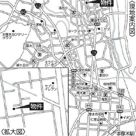 厚木市妻田北３丁目　5期の地図