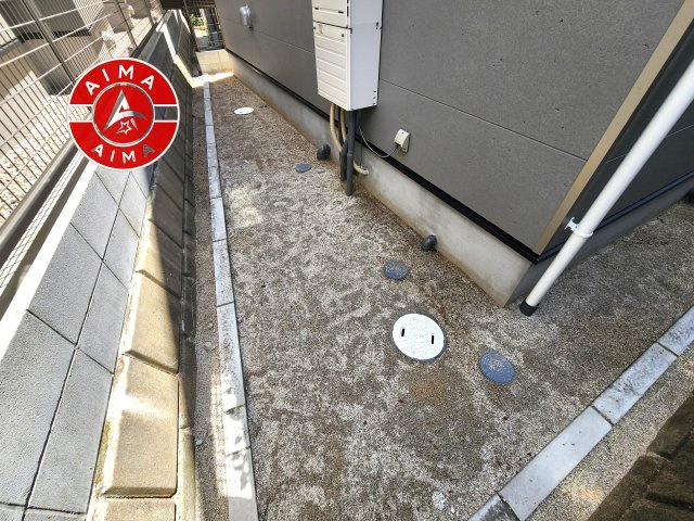 春日市紅葉ヶ丘西3丁目第9-1棟（1号棟）の庭|お庭で自由な時間を過ごせます。