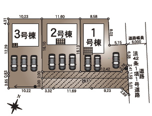 【区画図】 | 福島市さくら第1　3号棟（Z）