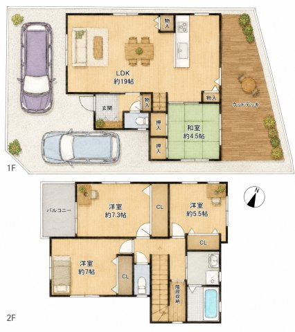 尊延寺5丁目　中古一戸建ての間取り|間取り図はいかがですか？ご希望を叶える間取りですか？リビングの広さは？水回りの位置は？カウンターキッチン？など色々な情報が集約されています。弊社ではリフォームなどのご相談も承っております。