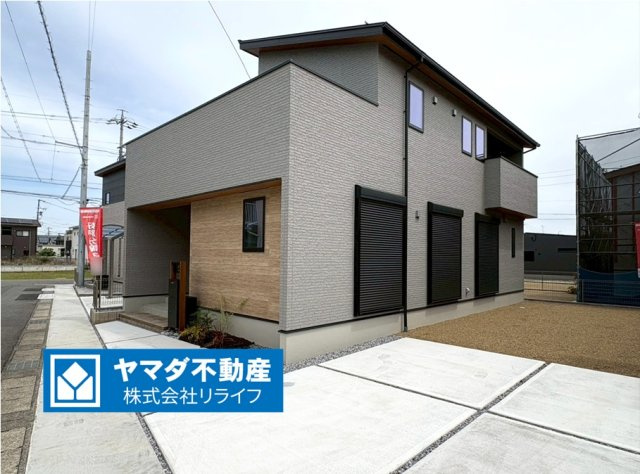 ダイマルタウン　岐阜市東鶉第16　全9区画分譲の外観|■A号棟
■YAMADA電機の　ヤマダ不動産　株式会社リライフ　大垣店■
いつでもお問合わせ下さい。