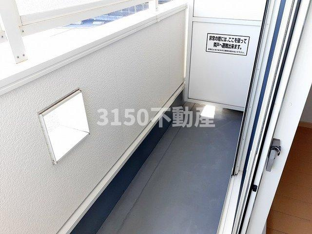 グラース・アンジュのバルコニー|陽当たり良好なバルコニーです