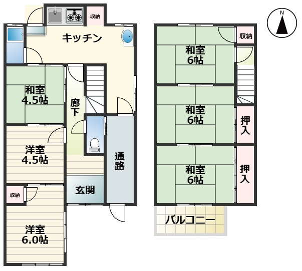 津島市下切町｜名古屋市の戸建ならホームアップの間取り