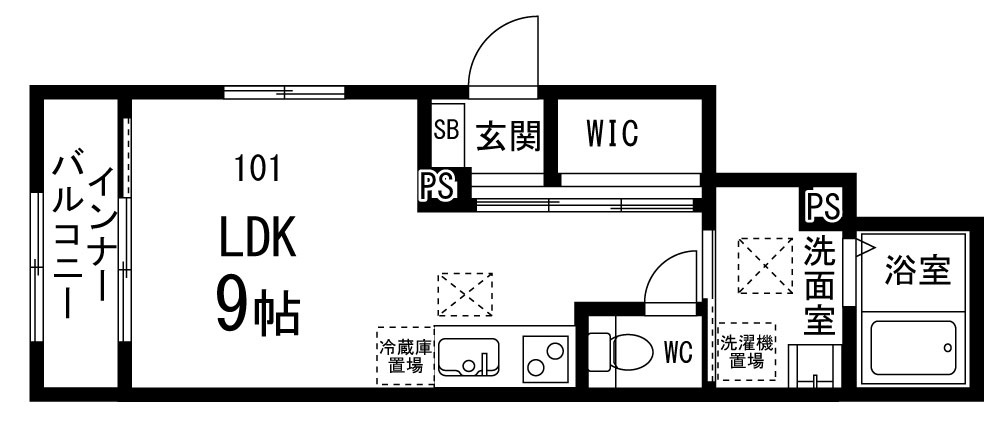 ペアレシア泉ヶ丘Ⅷの間取り
