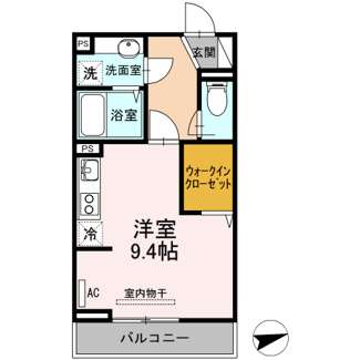 【間取り】 | D-room新涯 | 1Room