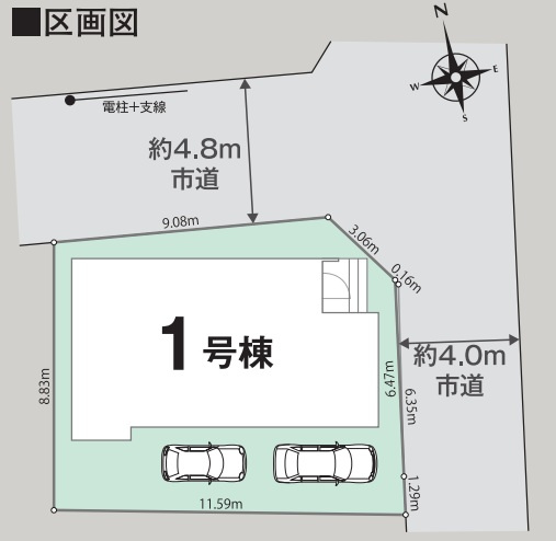 神戸市垂水区西舞子5丁目の区画図