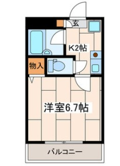 【間取り】 | シーガルハイツ登戸 | 間取りです。