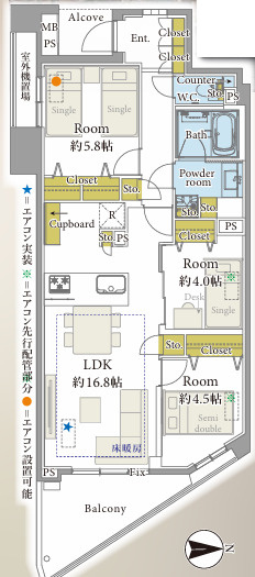 グランフォート青淵閣の地図