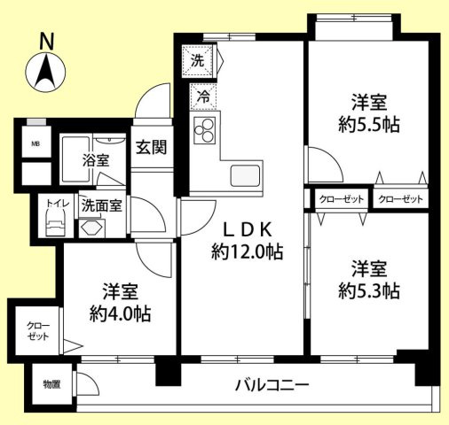 調布市染地３丁目の中古マンション