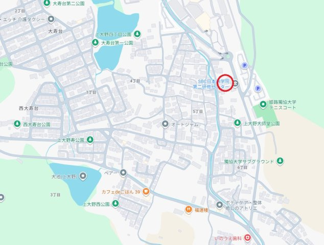 姫路市上大野6丁目　　中古戸建の地図