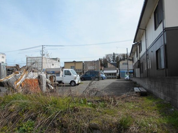 会津若松市 本町（七日町駅） 店舗用地の前面道路含む現地写真