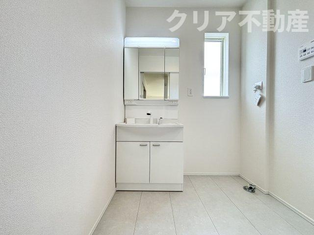 【洗面所】 | 高崎市石原町新築　並列3台・都市ガス♪