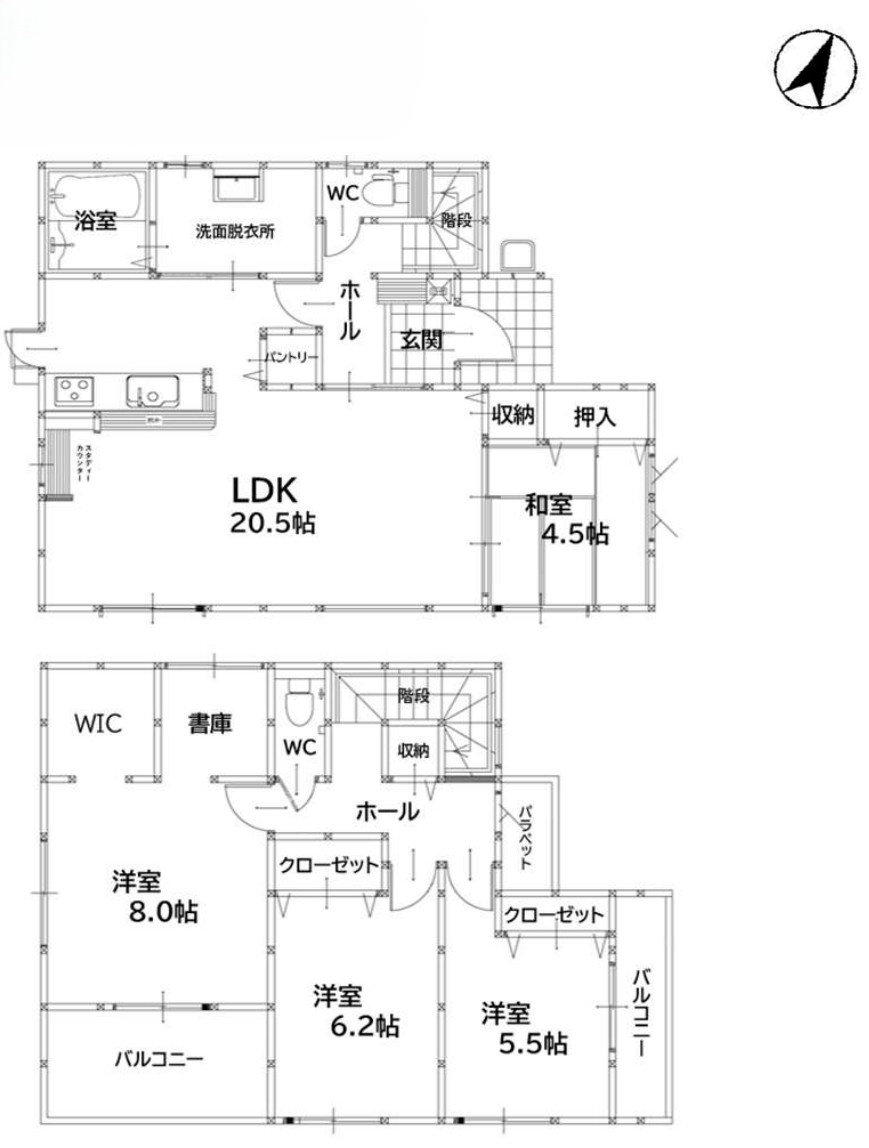 小倉南区沼本町2丁目2期の間取り
