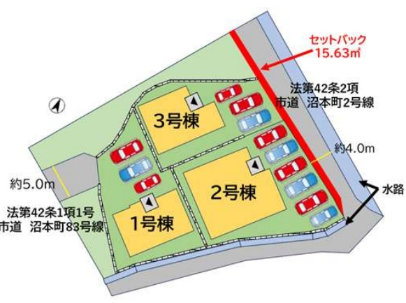 小倉南区沼本町2丁目2期の区画図