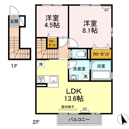 グリュックの間取り