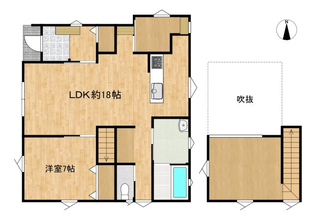 八戸市大字新井田字市子林の間取り