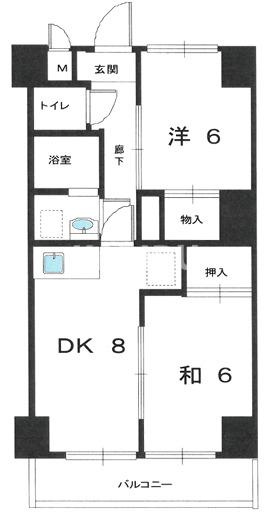 鶴見グリーンコートの間取り