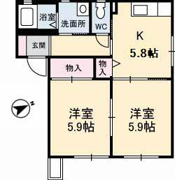 バリュージュ王子 A棟の間取り