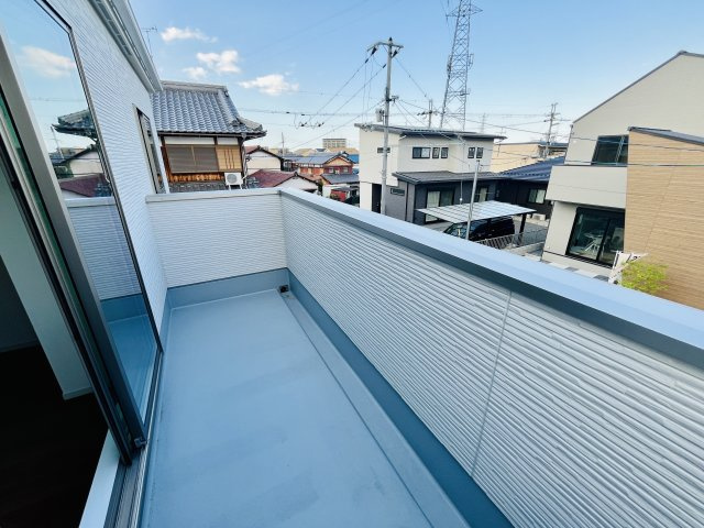 大津市大江四丁目 1期1号地のバルコニー